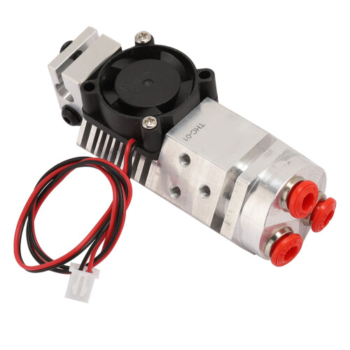 Κιτ διπλής εξώθησης Hotend για εκτυπωτή 3D, ευθυγραμμισμένο σύστημα ανάμειξης 2σε1έξω 1