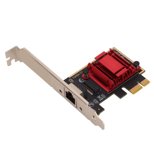 Κάρτα δικτύου 2,5 Gbps Προσαρμογέας PCIe Ethernet, Υψηλής ταχύτητας μετάδοση δεδομένων 1