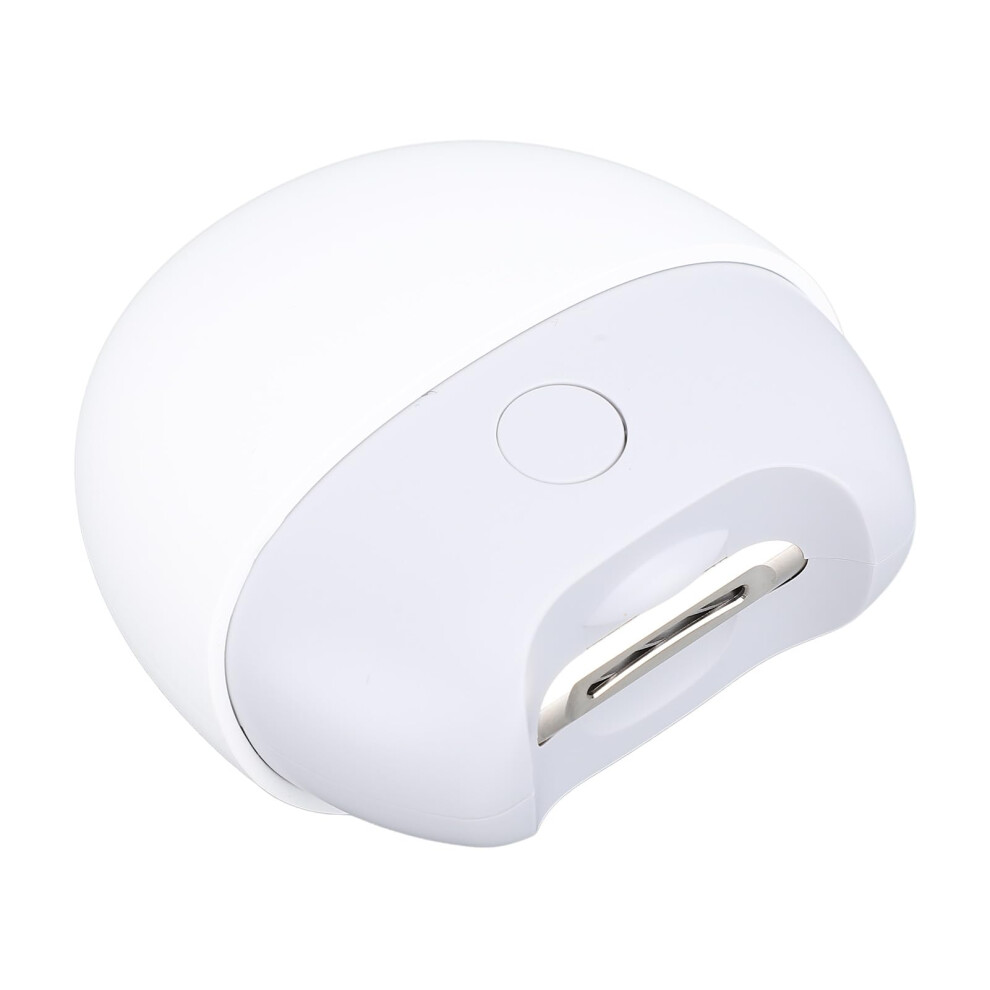 Electric Nail Clipper and Trimmer with LED Light, Rechargeable Dual Speed for Baby and Senior (White)