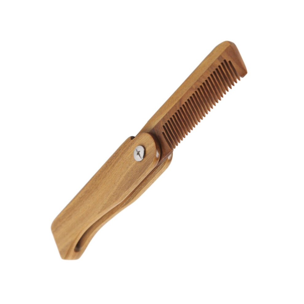 Unisex Sandalwood Beard Comb Wooden Hair Comb With Fine Teeth For Detangling And Men's Grooming
