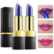 2 Pack Blue to Pink Color Changing Lipstick, Temperature Activated Moisturizing Lip Care for Women