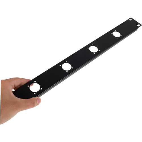 Hinged XLR Patch Panel 19 Inch Rack Mount Audio Panel with DustResistant Design for Studio 1