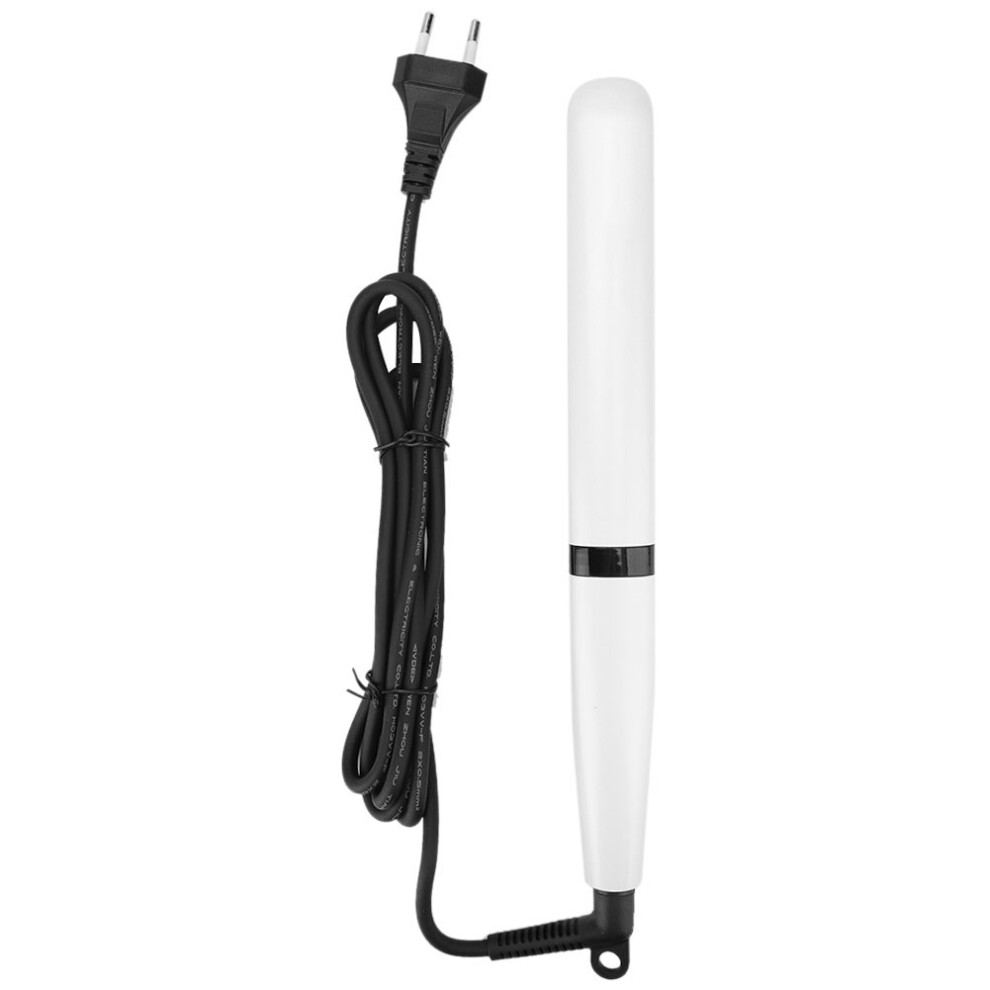 Hair Straightener Brush With Ceramic Coating Adjustable Temperature Settings Fast Heating Double Voltage Salon Quality Curling Frizz Reduction
