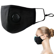 Reusable Washable Face Mask With Breathing Valve High Quality Mesh Materials Air Circulation Anti Pollution Protection Against Dust Smoke Pollen For