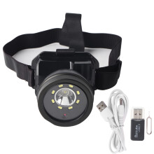 Freihändige HD-Aufnahme-Stirnlampe, wiederaufladbare LED-Grubenlampe mit 1080P30FPS-Kamera und 90 verstellbarem Licht, breites Anwendungsgebiet