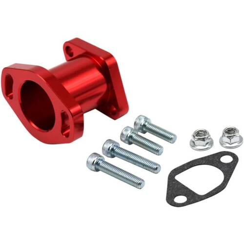 Universal Motorcycle Intake Manifold for VM22 PZ19 26 Carburetor Improved Engine Performance Red 1