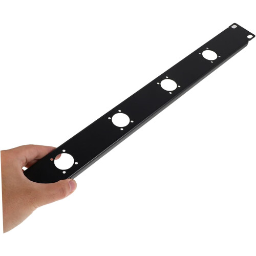 Hinged XLR Rack Panel 19 Inch for Audio Patch Cable Management and Network Cabinet Use 2