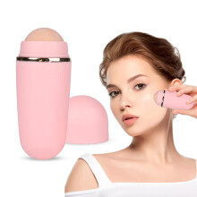 Oil Absorbing Volcanic Face Roller for Instant Oil Control, Reusable Natural Stone Skin Care Tool