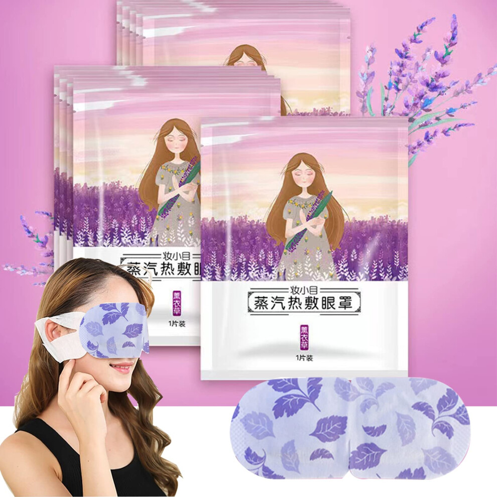 Lavender/Dark Steam Eye Mask 10 Pack Aroma Heated For Dry Eyes Relief Circles Puffiness