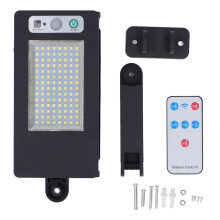 Projecteur solaire d'extérieur avec détecteur de mouvement, lampe solaire sans fil étanche haute luminosité résistante aux intempéries