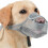 Dog Muzzle with Adjustable Strap Soft Breathable Mesh Prevents Chewing and Biting for Large Dogs Grey L 1