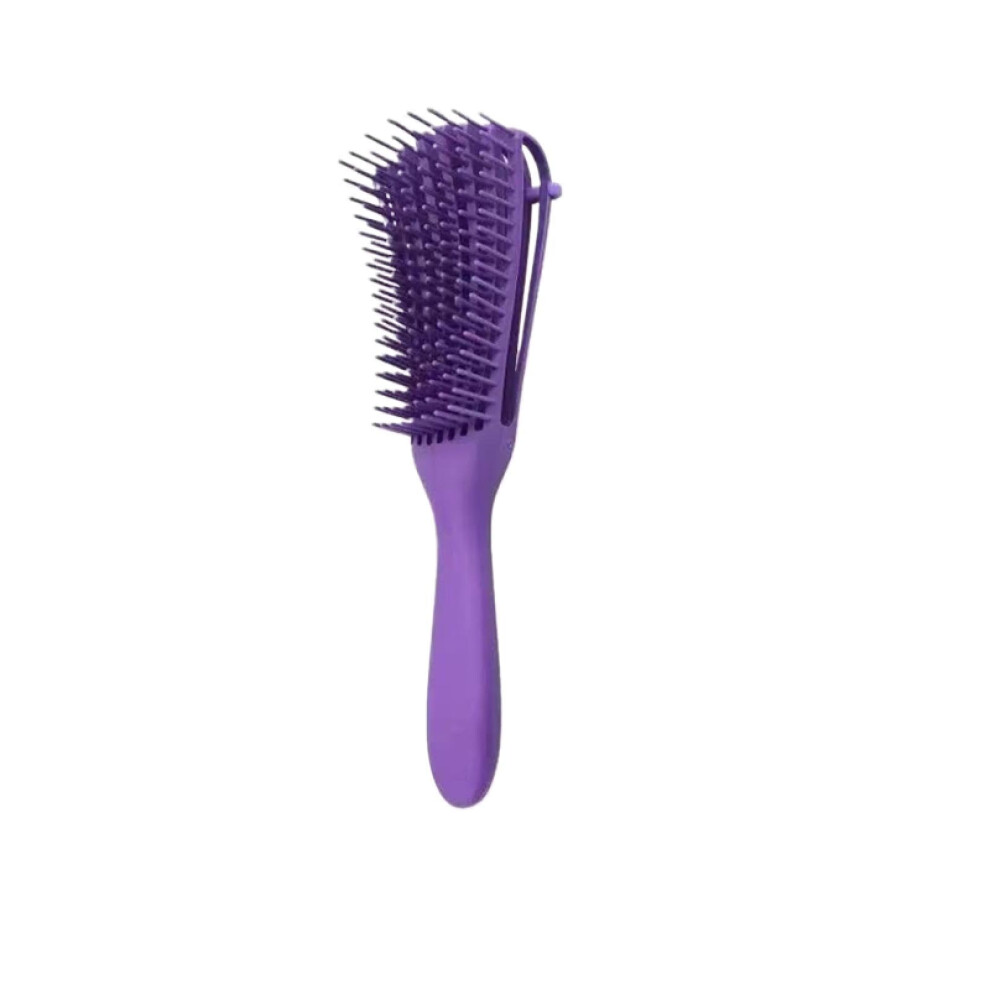 Unisex Detangling Brush For Curly Hair With Gentle Knot Removal And Scalp Massage, Ergonomic Grip