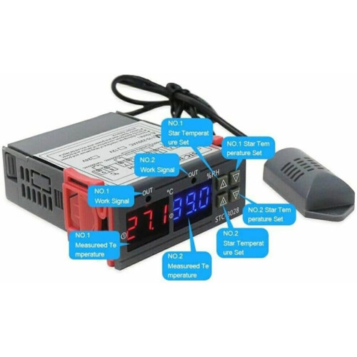 Digital Temperature Controller 12V for Precise Heating Cooling Control in Aquariums Incubators 2