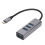 Διανομέας USB από κράμα αλουμινίου, θύρα Gigabit για αδιάλειπτη μεταφορά δεδομένων 1