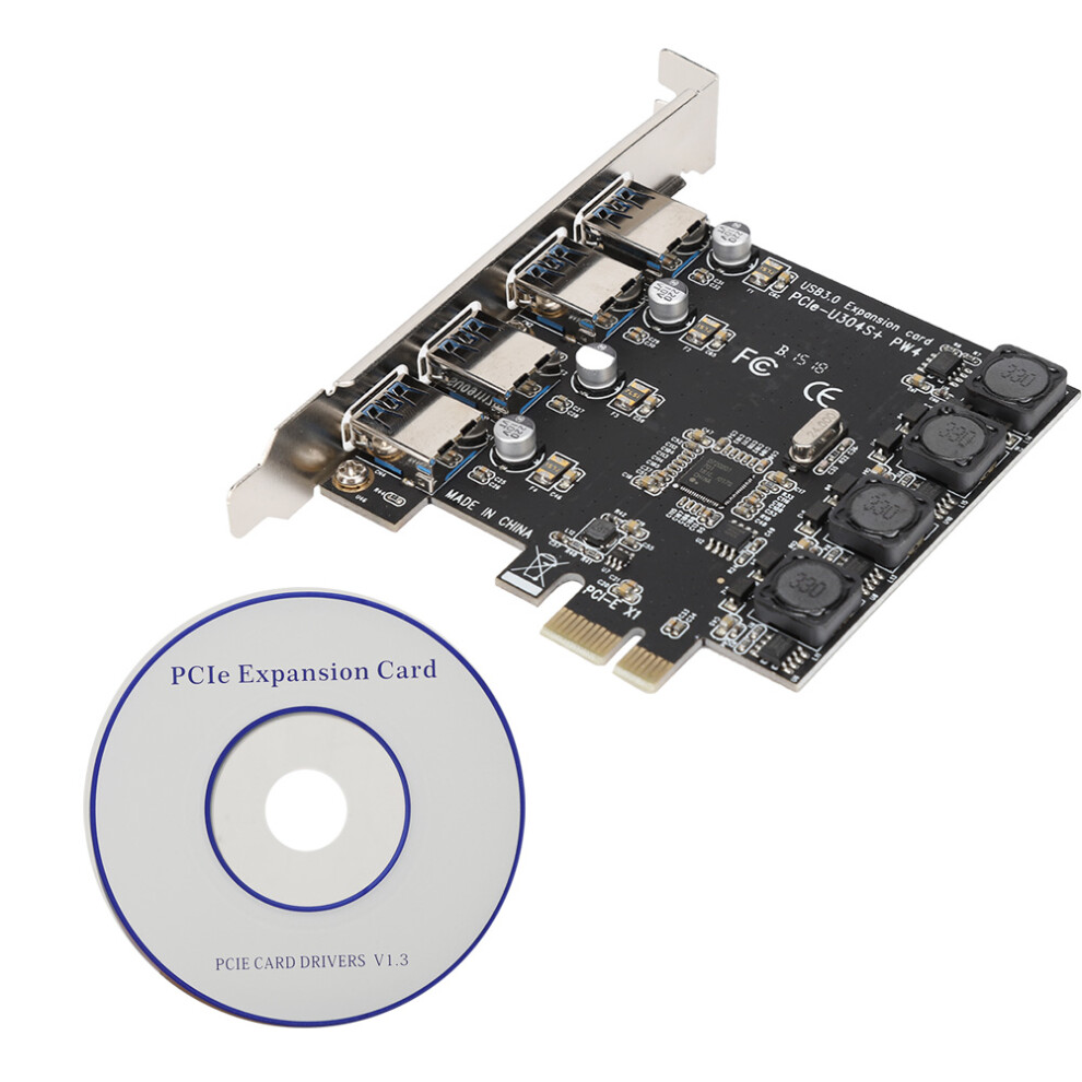 Superspeed Usb 3.0 Pci Express Expansion Card, Self Powered Technology For High Power Consumption Devices, Quick Installation & Backwards 9423501493729