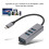 Διανομέας USB από κράμα αλουμινίου, θύρα Gigabit για αδιάλειπτη μεταφορά δεδομένων 8