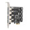 Κάρτα επέκτασης Superspeed USB3.0PCI Express, τεχνολογία αυτοτροφοδότησης για συσκευές 4