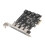 Κάρτα επέκτασης Superspeed USB3.0PCI Express, τεχνολογία αυτοτροφοδότησης για συσκευές 5