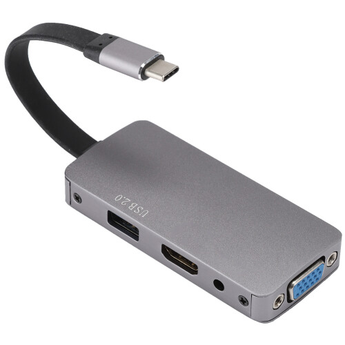 Multiport Adapter for Laptop Universal Plug And Play High Speed Data Transfer Slim Portable Design Multi Function Usb C Docking Station with Hdmi Sd C 2