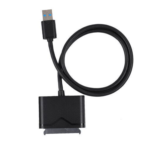 Cabo SATA para USB, adaptador externo para disco rígido com alta velocidade de transferência para SSD e HDD, compatível com protocolo UASP e com 2