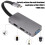 Multiport Adapter for Laptop Universal Plug And Play High Speed Data Transfer Slim Portable Design Multi Function Usb C Docking Station with Hdmi Sd C 8
