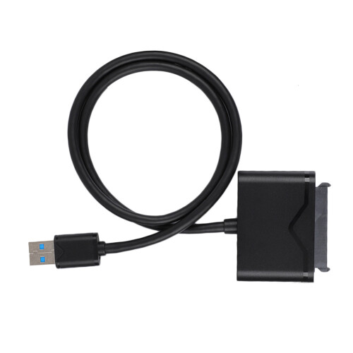 Cabo SATA para USB, adaptador externo para disco rígido com alta velocidade de transferência para SSD e HDD, compatível com protocolo UASP e com 1