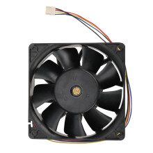 Stille computerventilator met 4 pinnen, PWM-technologie, hoge luchtstroom en S-FDB-lagers. Hoogwaardige lagers voor trillingsdemping, geschikt voor