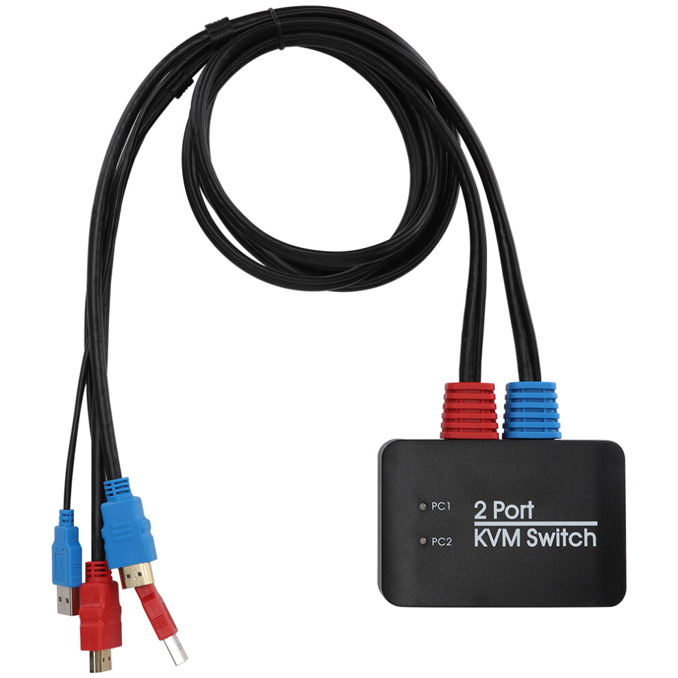 Kvm Switch For Enhanced Productivity, Support For Windowsioslinuxnetwareunixandroid, Space Saving Design Ensuring A Tidy Workspace, Button Switch For 9176269663889
