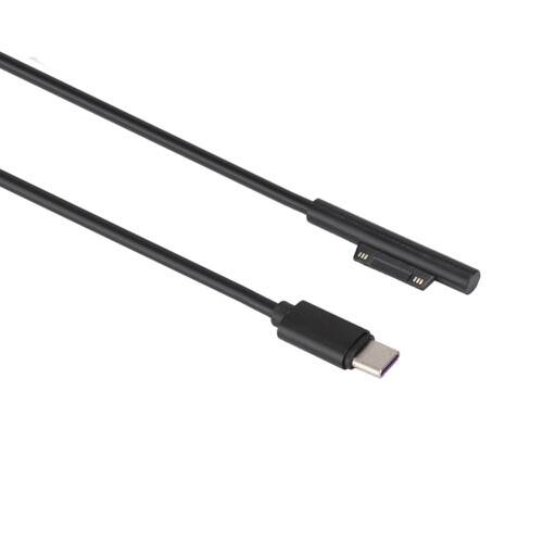 Κατάλληλο καλώδιο φόρτισης USB C σε συνεχές ρεύμα για φορητό υπολογιστή Microsoft Surface 1