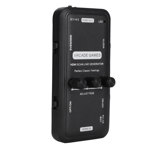 Hardware Effect Based Scanline Generator, CRT Emulation Device For Retro Games With VGA Connection, Enhancing Game Screen Through Video Effect 1