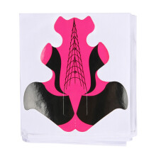 Adjustable Nail Extension Forms Self Adhesive Nail Form Stickers Easy To Use Acrylic Nail Forms with Length Indicators Reusable Nail Tips Guide for