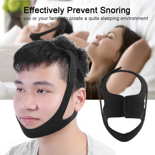 Ιμάντας Airflow Jaw για ροχαλητό, ρυθμιζόμενος και αναπνεύσιμος ιμάντας πηγουνιού με 2