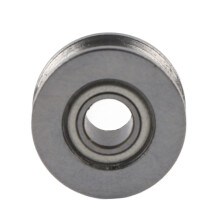 Rueda de rodamiento de rodillos para sistemas lineales, aplicaciones de baja velocidad. Compatible con rodamiento de rodillos de pista con ranura en