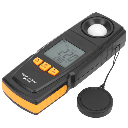 Digital Lux Meter Backlight LCD Display Smart Light Sensor Tester For Measuring Illuminance And Temperature Difference High Accuracy Multi Function 1