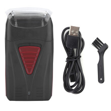 Professional Beard Trimmer for Men, Compact and Portable Electric Foil Shaver with Double Floating Net Design, High-Efficiency Dual Mesh Cutting, USB