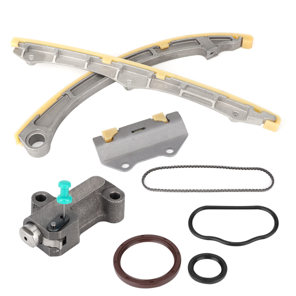 Oil Pump Chain And Timing Chain Tensioner Set For 2002-2011 Honda Cr-V Accord Element 2.4L Dohc, Full Engine Timing Kit With Guide Rails And 9138057945669