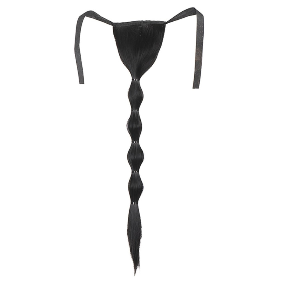 Braided Ponytail Hair Extension with Secure Drawstring, Heat Resistant Synthetic Hairpiece for Women