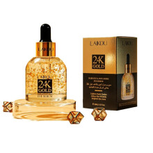 24K Gold Under Eye Serum for Dark Circles and Puffiness with Vitamin E and Niacinamide