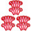 30Stk Multifunktionale Hand Scoreboards Hochwertigem Material Rot 5