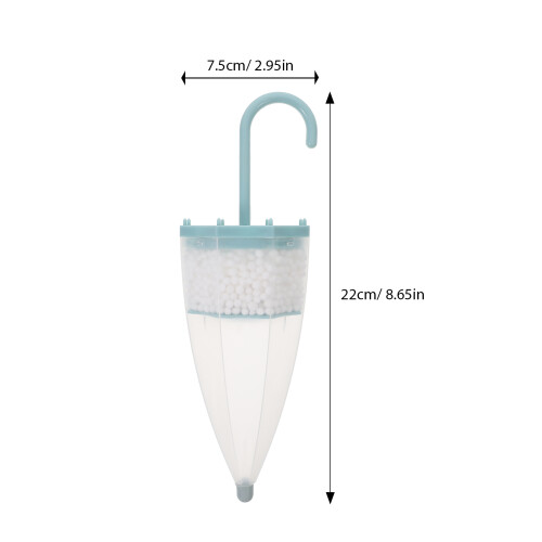 Blue Household Moisture Absorber Box Plastic Hanging Wardrobe 1