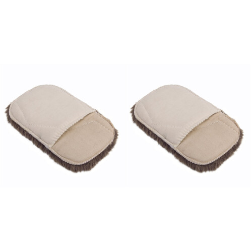 2Stk Polierhandschuhe Für Leder Schuhe Taschen Mit 1