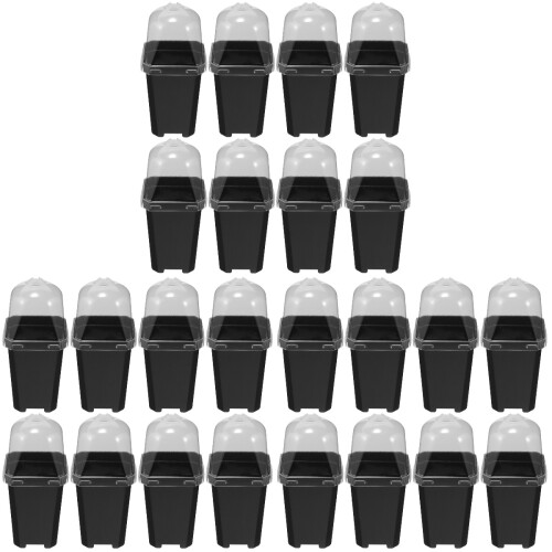3Sets Kunststoff Blumentöpfe Mit Drainage Löchern Für Gartenpflanzen 2
