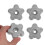 8Pièces Roue De Manœuvre Cylindrique Aluminium Gris Durable Précise 2