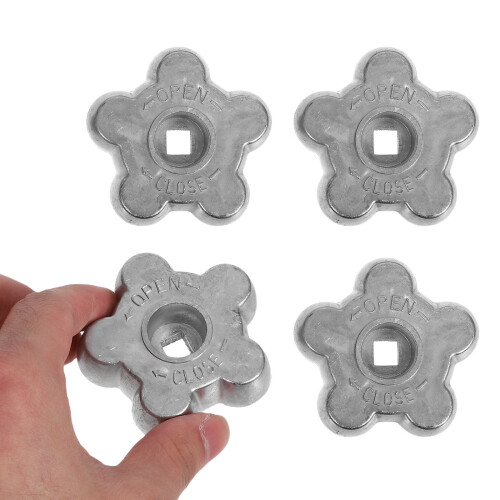 8Pièces Roue De Manœuvre Cylindrique Aluminium Gris Durable Précise 1