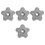 8Pièces Roue De Manœuvre Cylindrique Aluminium Gris Durable Précise 11