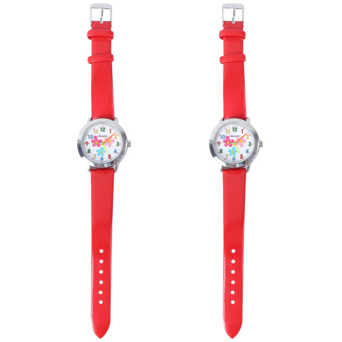 2Pièces Quartz Motif Fleuri Résistante 2