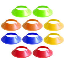 10Pièces Cônes De Football Pe Multicolores Pour Entraînement Agilité