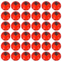 300Pcs Versatile Red Acrylic Rhinestones for Crafts and Decorations