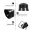 1Paire Caches Air Titane Noir Protection Longue Durée 5