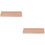 2Pièces Accessoire Guitare Support Manche Bois Khaki Conception U 7